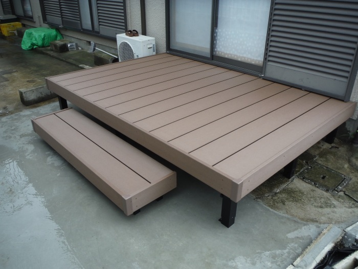 ウッドデッキ ~ 工事終了です。_d0165368_07543940.jpg