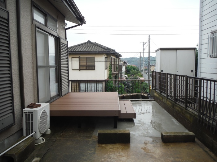 ウッドデッキ ~ 工事終了です。_d0165368_07544883.jpg
