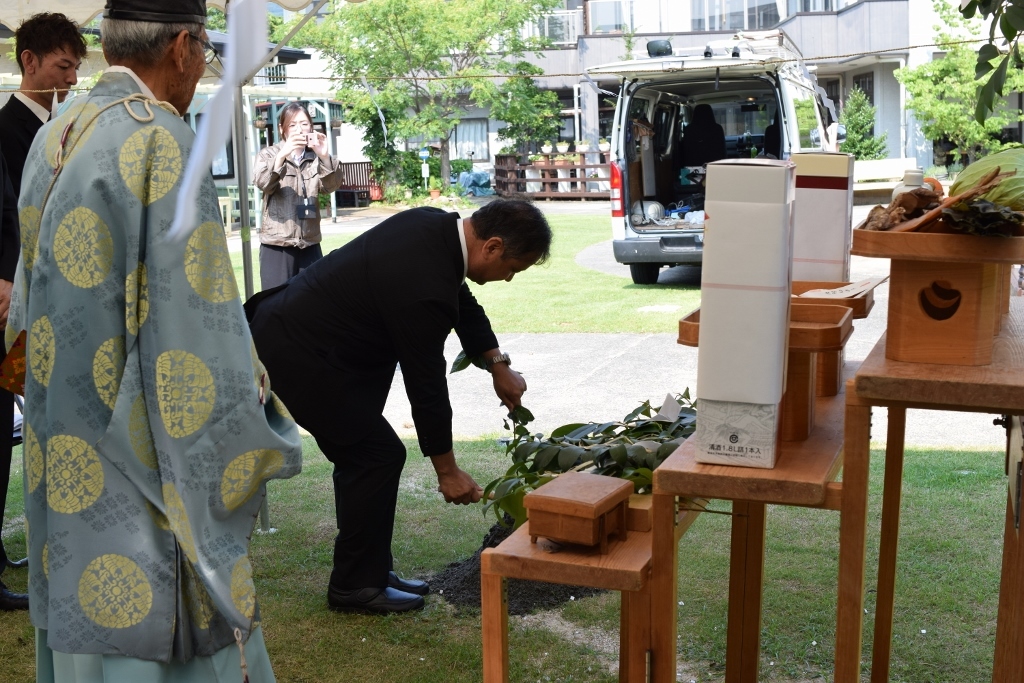 2019.8/1『ゆめのき保育園』地鎮祭及び工事開始_f0220087_13182595.jpg