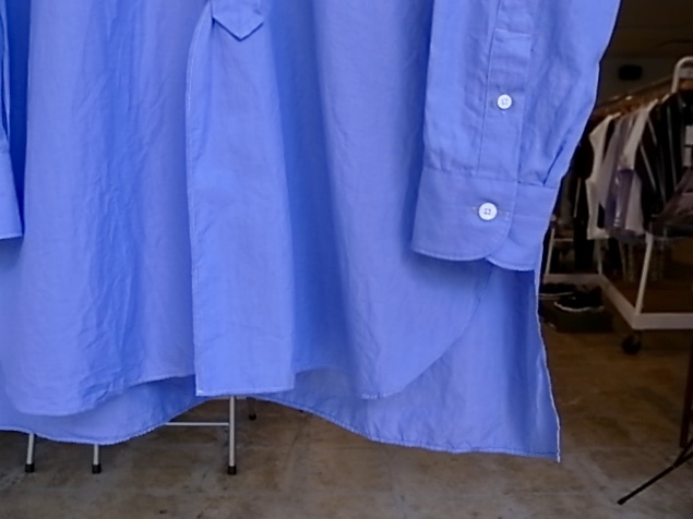 COMOLI Band Collar Shirt / SAX BLUE : TRUNK
