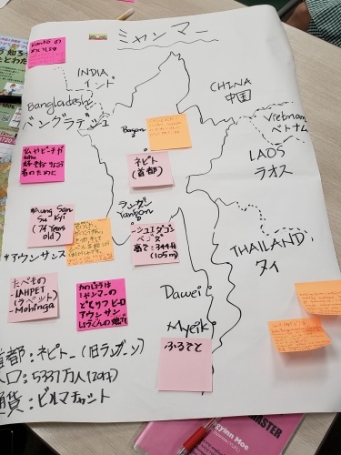 日曜朝教室(2019.7.28) ☺わたしの国・わたしの町☺/(2019.8.4)リンさん送別会_e0175020_22024000.jpg