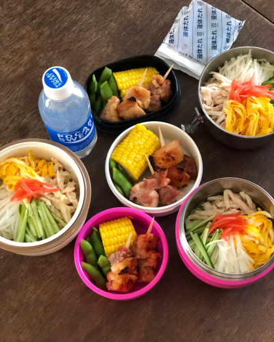 夏のお弁当 麺類 冷やし中華 マレエモンテの日々