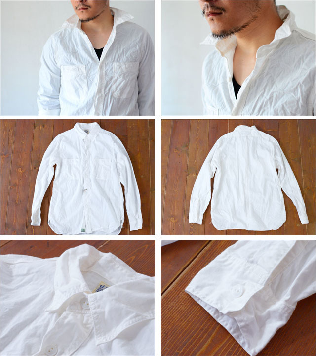 orslow [オアスロウ] CHAMBRAY SHIRTS WHITE [01-8070-69] シャンブレーシャツ ホワイト 白 MEN\'S _f0051306_11530302.jpg