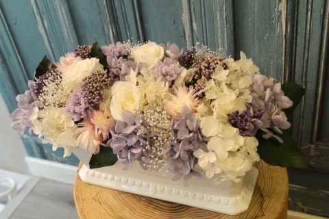 お供えの花 プリザーブドフラワーで 北赤羽花屋ソレイユの日々の花 お供えの花 プリザーブドフラワーで 北赤羽花屋ソレイユの日々の花
