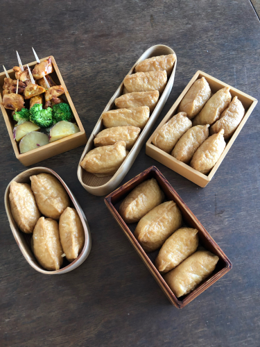 夏のお弁当 おいなりさん_b0048834_10001304.jpg