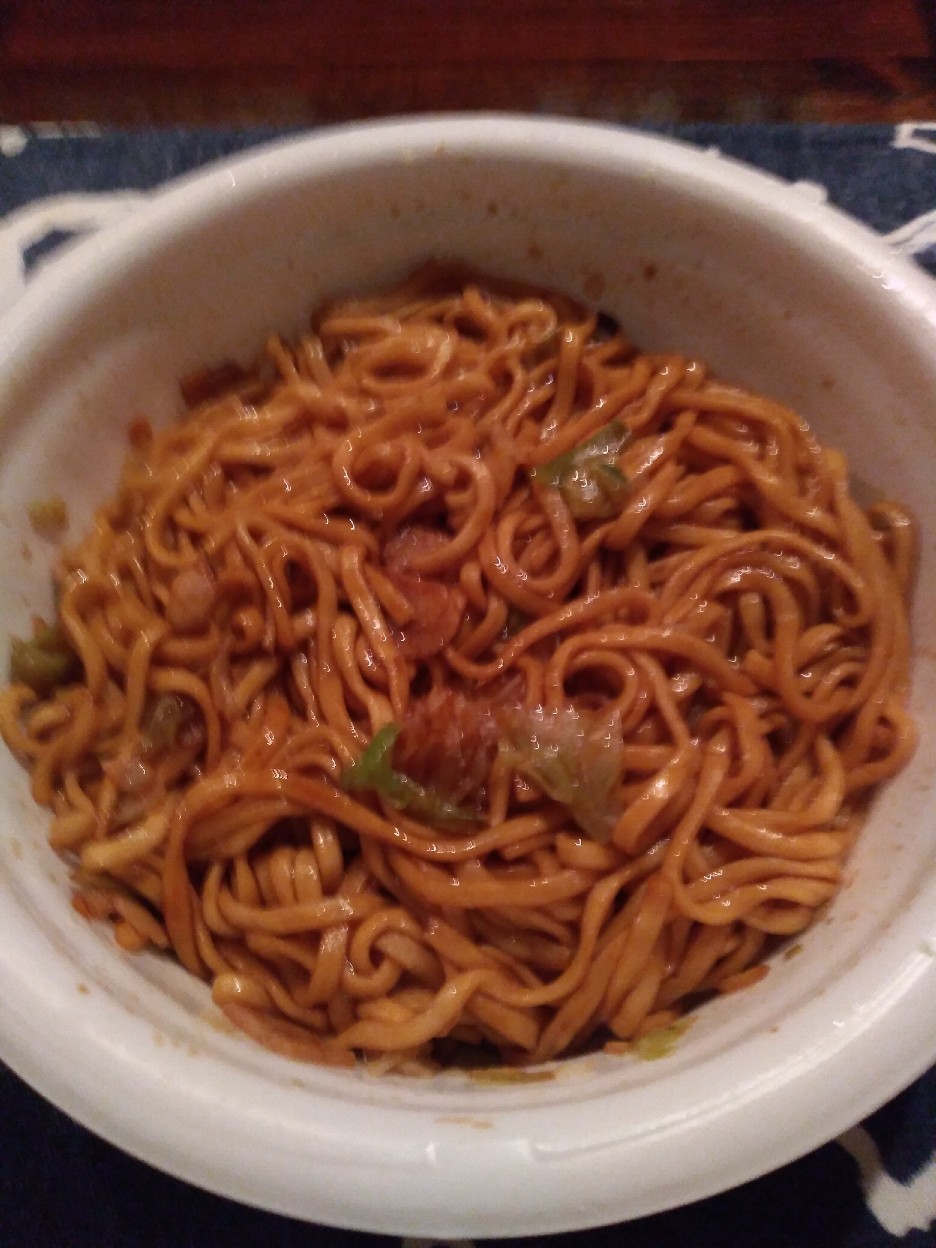 キューちゃんとカップ焼きそば ゆうさんちのご飯日記 キューちゃんとカップ焼きそば ゆうさんちのご飯日記