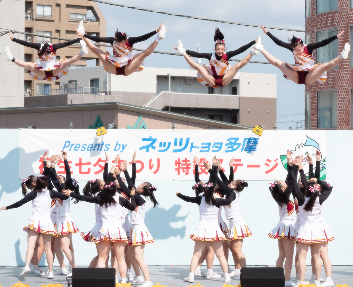 チア vジャンプ 桜美林大学チアリーディング部(4)(第69回福生七夕まつり) : Documentary