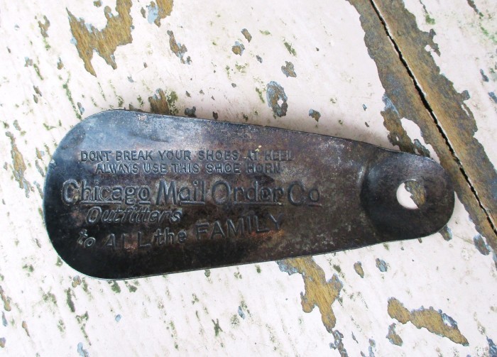 Vintage Advertising Shoe Horn 30s 40s + お盆の営業について_e0187362_18410020.jpg