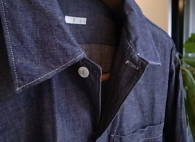 COMOLI Purple Dungaree Shirt : TRUNK COMOLI Purple Dungaree Shirt : TRUNK