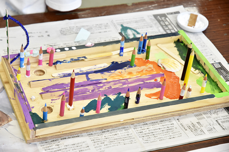 児童画クラス夏の体験講座「ビー玉迷路を作って遊ぼう!」ご紹介_b0212226_20260117.jpg
