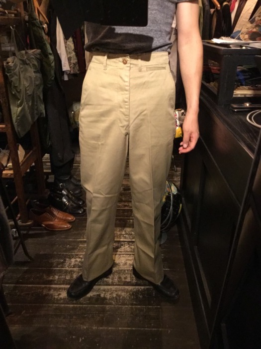 40's U.S.Army khaki trousers : BUTTON UP clothing 40's U.S.Army khaki trousers : BUTTON UP clothing