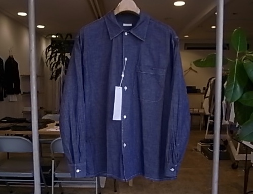 COMOLI Purple Dungaree Shirt : TRUNK COMOLI Purple Dungaree Shirt : TRUNK
