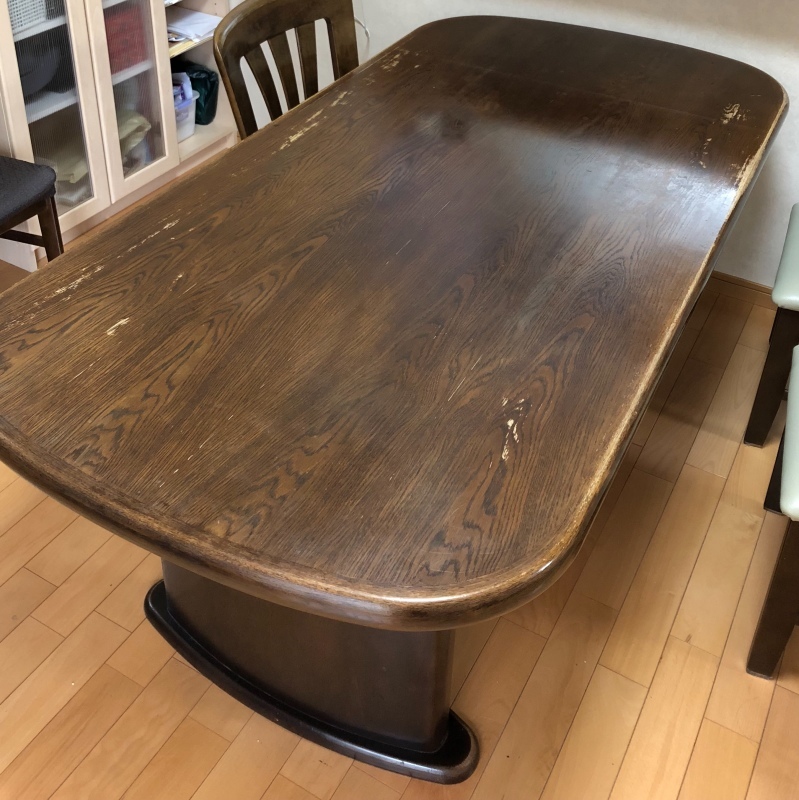 カリモク家具 ダイニングセット修理 : クリア家具合同会社 カリモク家具 ダイニングセット修理 : クリア家具合同会社