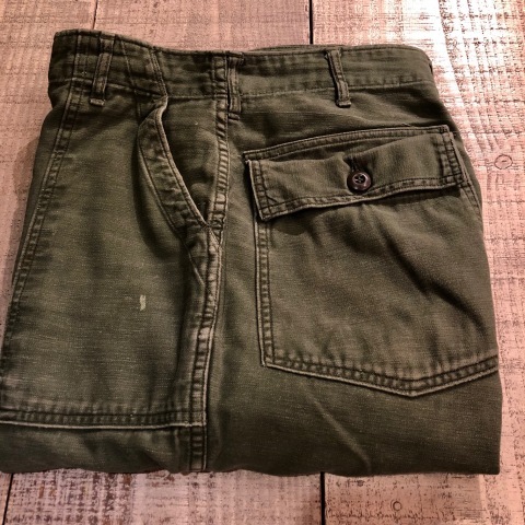 1970 \" U.S ARMY \" 100% cotton SATEEN - OG 107 - VINTAGE BAKER PANTS ._d0172088_16050015.jpg