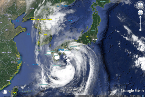 巨大台風10号クローサ上陸中:突如巨大台風化???韓国人が大喜び!_a0348309_108433.png