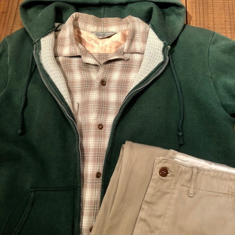 1970s \" MAVERICK \" 82% COTTON 18% POLY VINTAGE ZIP UP - SWEAT PARKA - サーマルライニング付き._d0172088_16031010.jpg