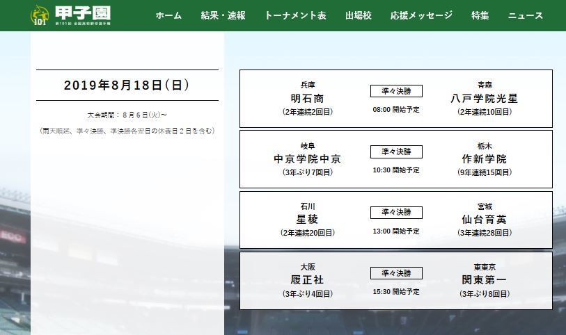 甲子園は準々決勝が一番面白いと思っている…2019/8/18_f0231709_03201644.jpg