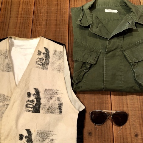 1940s \" AMERICAN OPTICAL \" VINTAGE U.S.A.F - AVIATOR - SUNGLASSES . ※ 明日は 店営業お休みです 。_d0172088_17490917.jpg