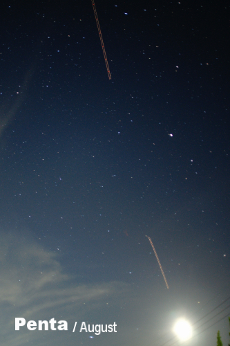 （天体）夜空・ＩＳＳ・飛行機ライト_c0227134_01260647.jpg