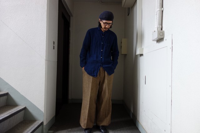 10月の製作 / classic shetlandwooltweed trousers_e0130546_14404699.jpg