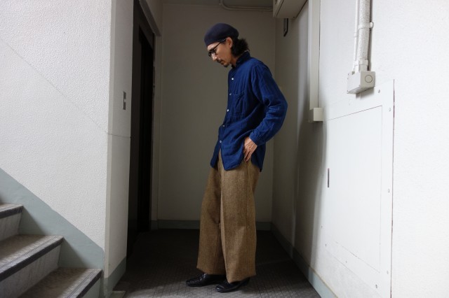 10月の製作 / classic shetlandwooltweed trousers_e0130546_14411128.jpg