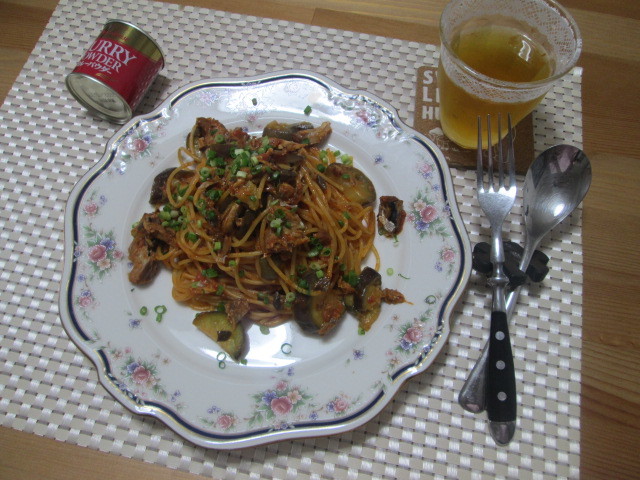 お手軽！ワンポットで♡鯖と水茄子のトマト味噌パスタ_d0361028_22271680.jpg