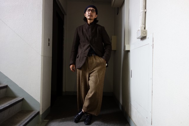 10月の製作 / classic shetlandwooltweed trousers_e0130546_13250131.jpg