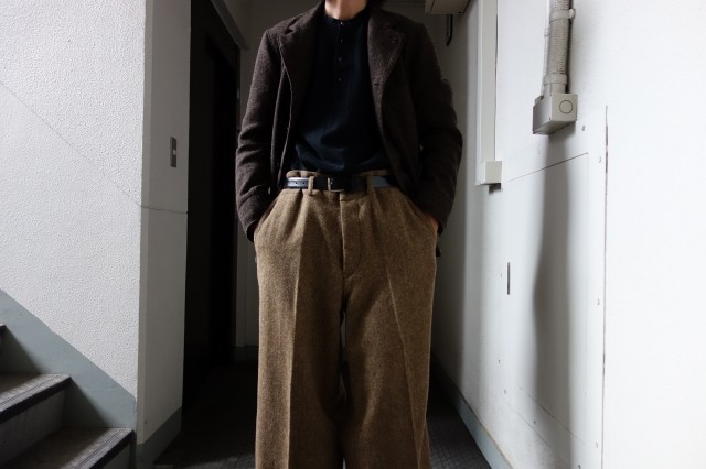 10月の製作 / classic shetlandwooltweed trousers_e0130546_13251751.jpg