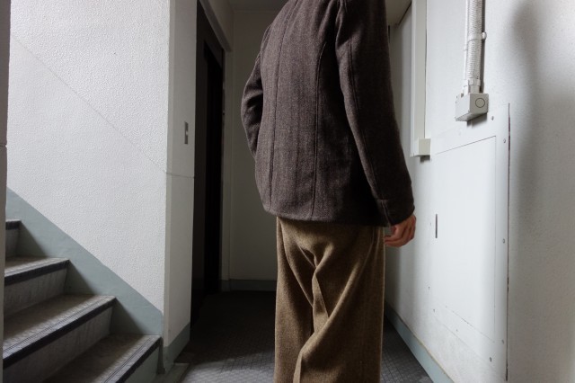 10月の製作 / classic shetlandwooltweed trousers_e0130546_13260338.jpg