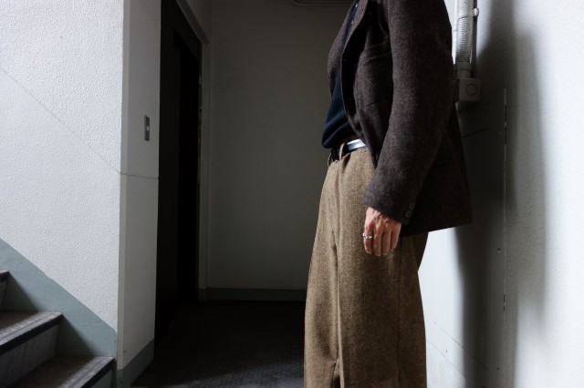 10月の製作 / classic shetlandwooltweed trousers_e0130546_13345658.jpg