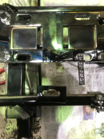 84ショベリジ ミッションマウント穴拡大加工 8/23/2019_c0133351_15505216.jpg