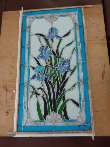 アヤメの行灯 : ステンドグラス教室 カトレアグラスblog