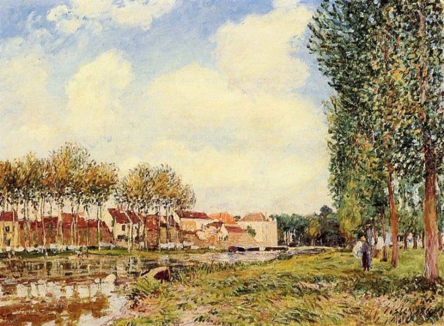Le Loing à Moret アルフレッド・シスレー | 油絵複製画 | KOSH