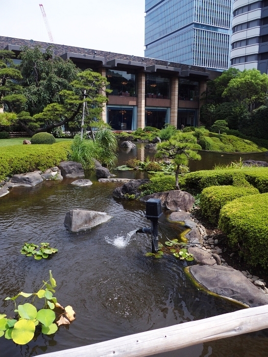 ホテルニューオータニの日本庭園 いわしののんびり遊泳 ｖｏｌ ２