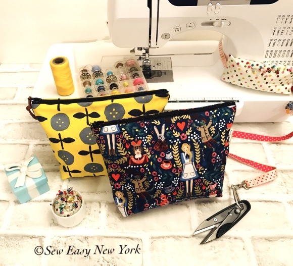 プリティポーチ 裏付ファスナーポーチを作る ソーイングワークショップのお知らせ Sew Easy New York