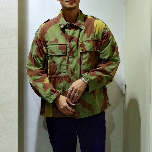 Ｉイタリア軍＊１９６７年＊空挺＊サンマルコ迷彩ジャケット（実物） 1960s イタリア軍 サンマルコ・カモ ジャケット : biscco 