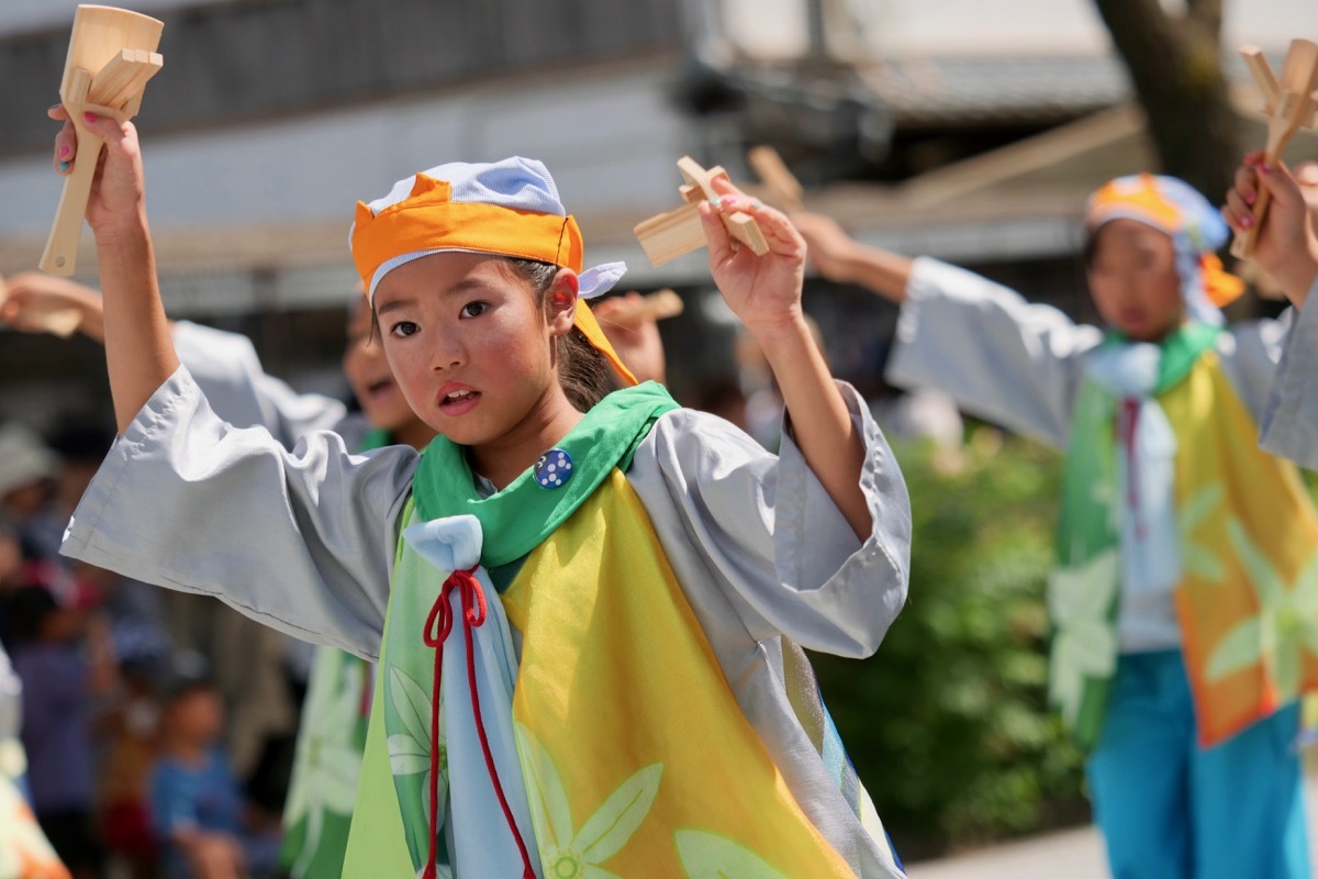 ２０１９第６６回よさこい祭り本番１日目その１４（香南市こどもよさこい連合会）_a0009554_00303912.jpg