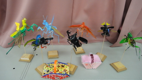 [2019年]夏休みワークショップ①　7/26昆虫・飾り物　作品展　_a0269923_22590968.jpg
