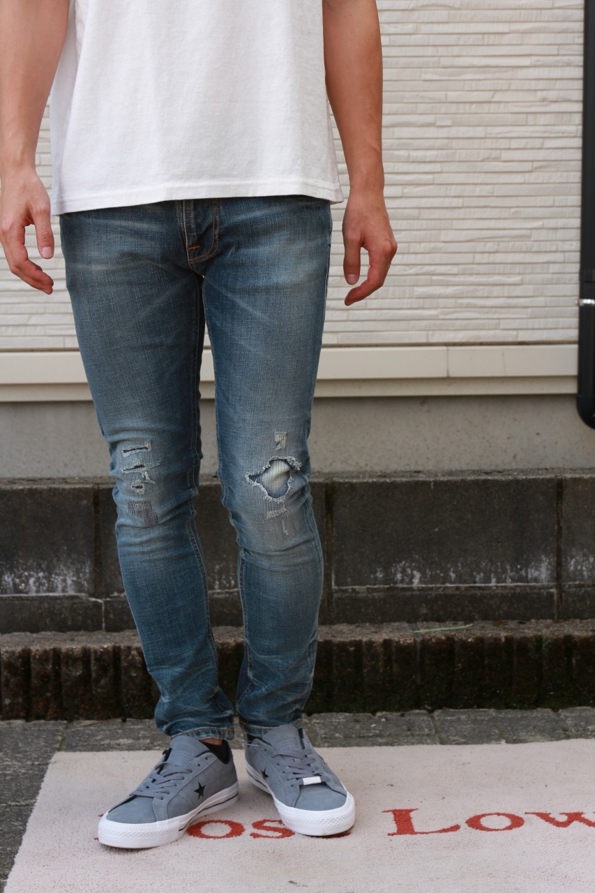 Nudie jeans リペアモデル-Tight Terry Worn Repaired- : Import Select Shop NoseLow