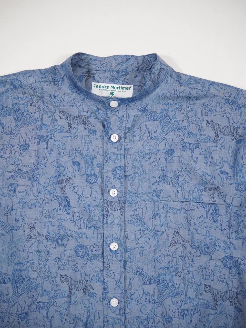 男気上がる BAND collar shirts_e0357389_15434701.jpg