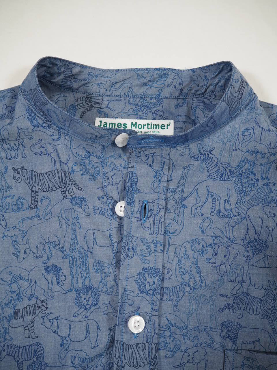 男気上がる BAND collar shirts_e0357389_15434841.jpg