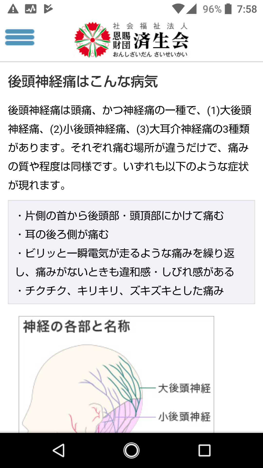 調べたら後頭神経痛が当てはまった これから