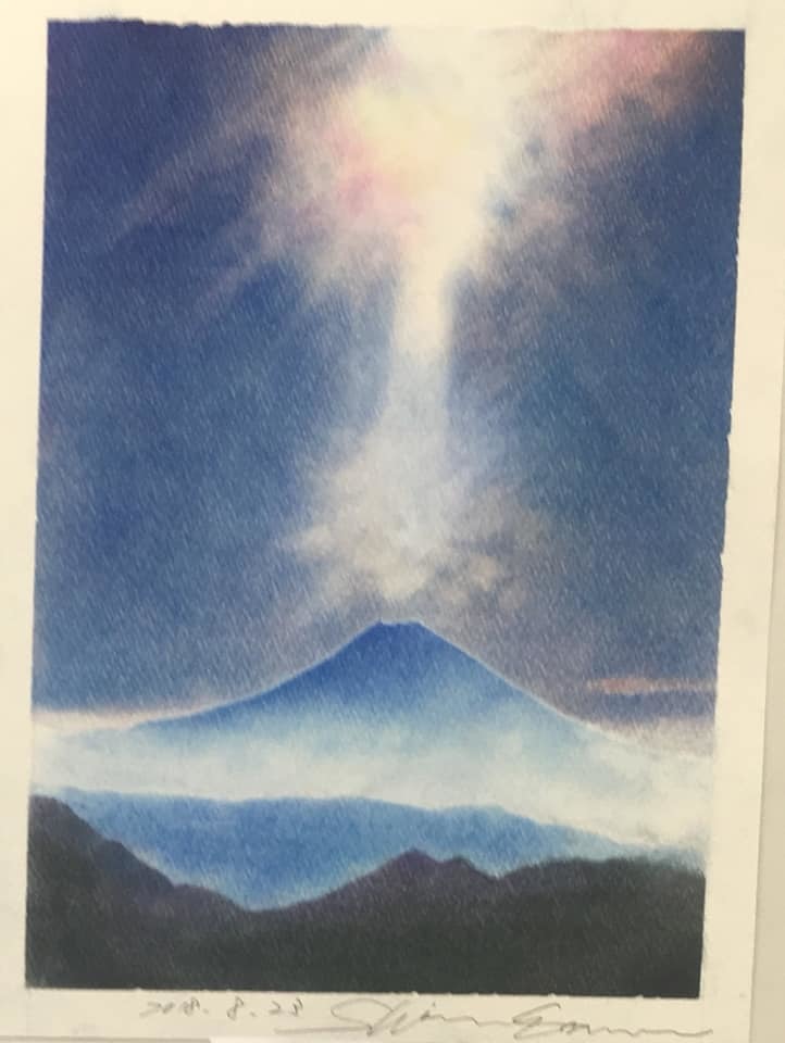 富士山を描こう８　８／２３　9月　１０月　富士の写真家ロッキー田中さんゲストレギュラーとして参加_f0071893_20272637.jpg