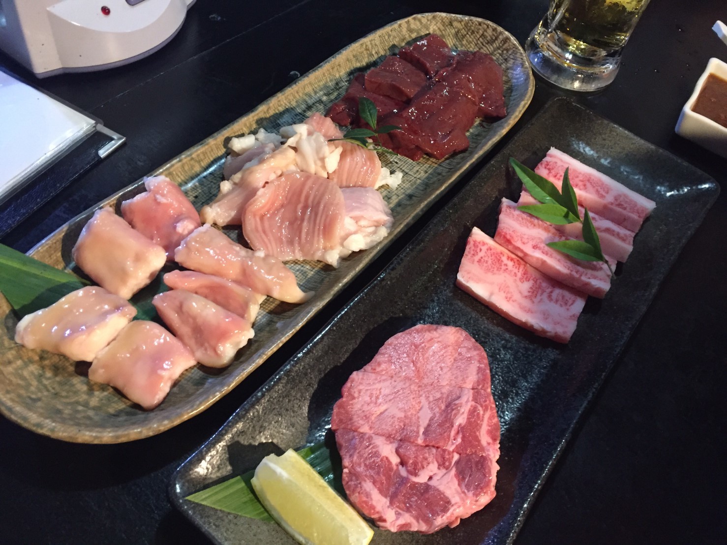 焼肉 鳥取牧場村 厚切りタン・山葵塩_e0115904_08053693.jpg