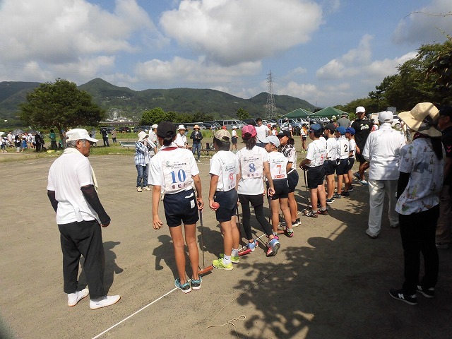 暑さが堪える中、第24回富士市ゲートボールジュニア大会in雁(かりがね)公園_f0141310_07462745.jpg