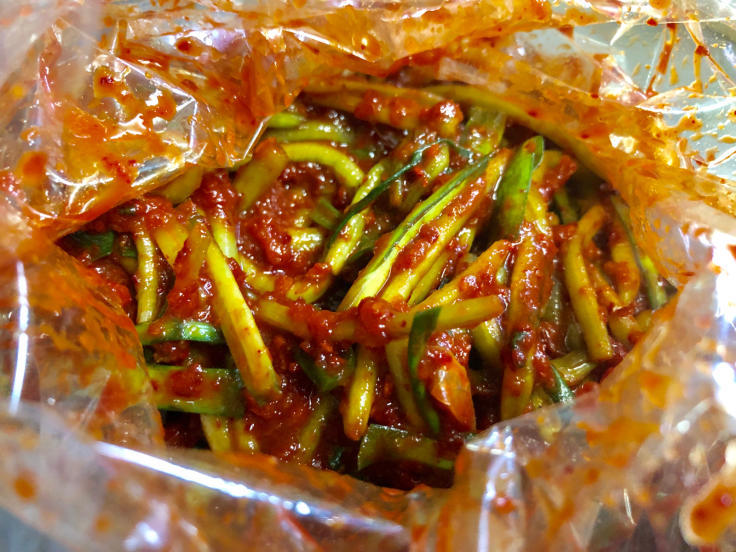 サツマイモの茎のキムチ 日だまりカフェ