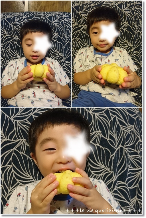 もうすぐハロウィン🎃カボチャのパンと姫の立っちの安定感!_a0348473_22562488.jpg