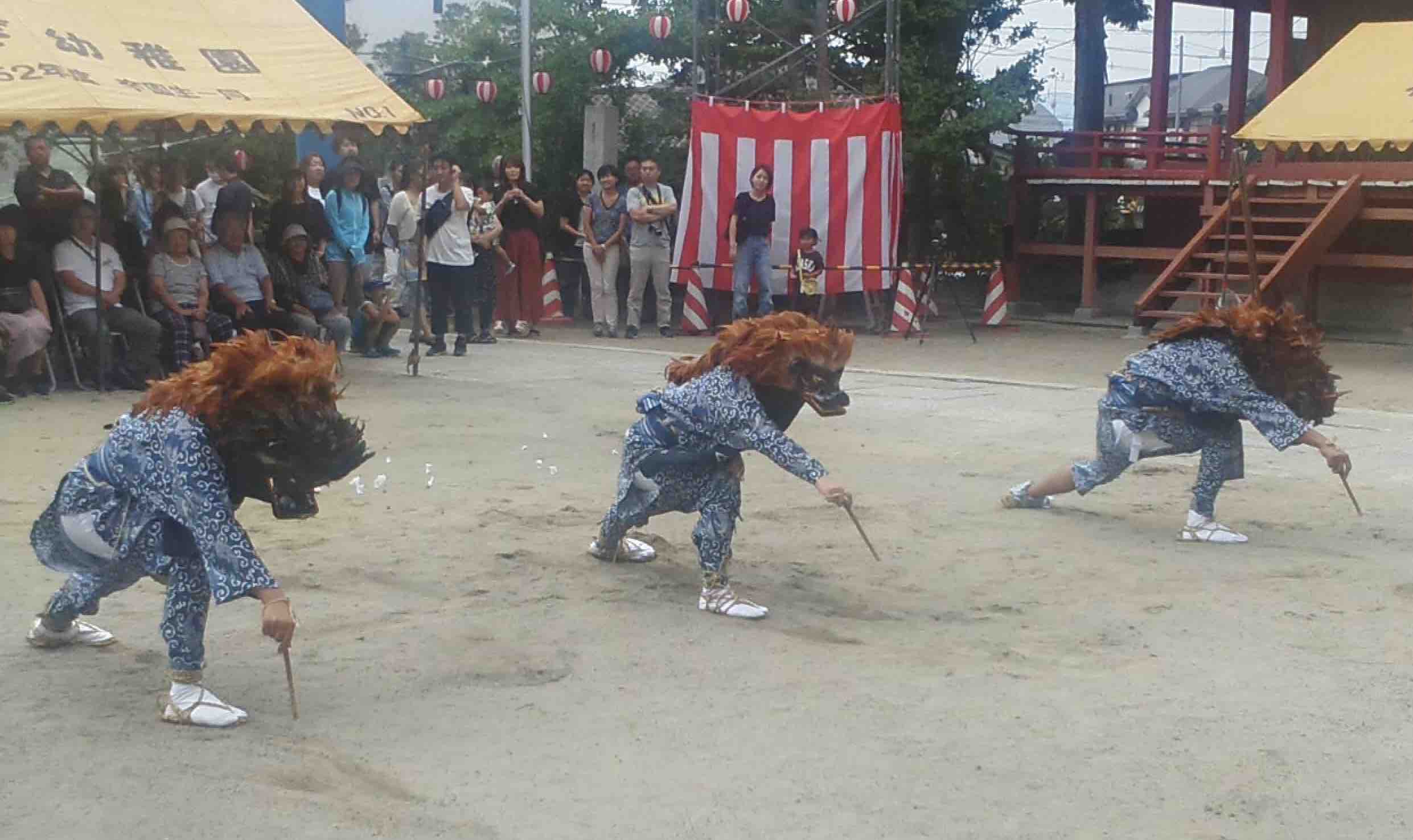 泉地区市民体育祭、小名浜諏訪神社夏祭の棒ささら_e0068696_748251.jpg