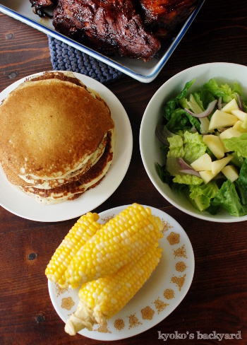 オーブン焼きポークリブ、ブラックベリーBBQソース添え_b0253205_04265315.jpg