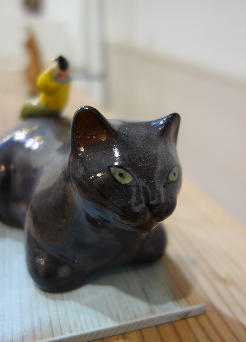 【ヤマイチアツコ陶猫展〜猫鏡】〜私と猫と鈴の音と_a0017350_05253621.jpg